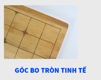 Bàn cờ vây gỗ trúc có viền bo tròn tinh tế